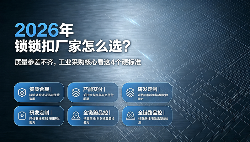 2026年锁扣厂家怎么选?质量参差不齐,工业采购核心看这4个硬标准
