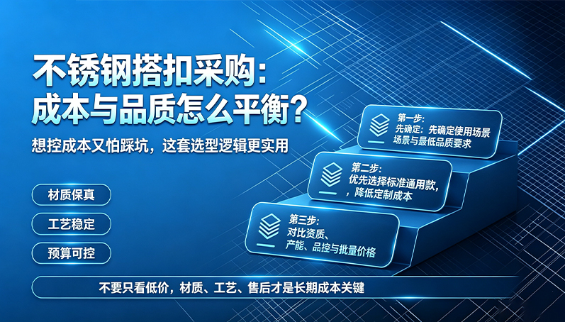 2026年不锈钢搭扣厂家怎么选?想控成本又怕踩坑,这套逻辑很实用!