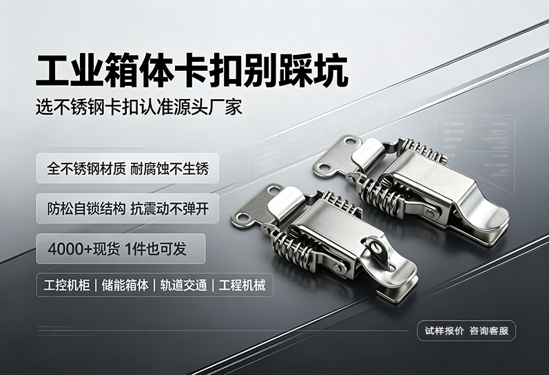 工业箱体卡扣选错，设备震掉就晚了